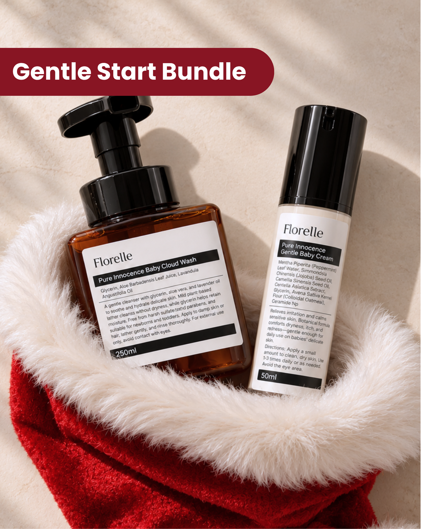 Gentle Start Bundle – Baby Cream + Cloud Wash