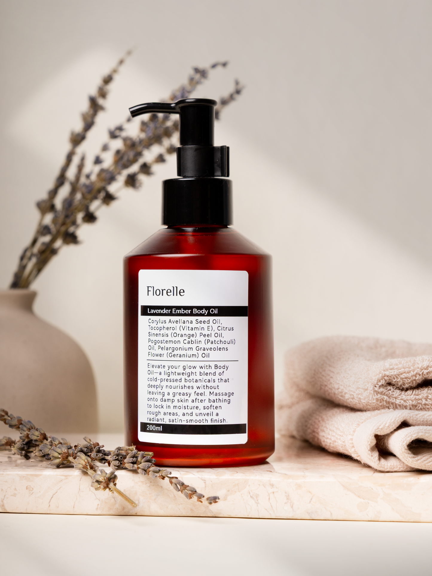 Lavender Ember Dry Oil — Lightweight Dry Body Oil for Soft, Glowing Skin